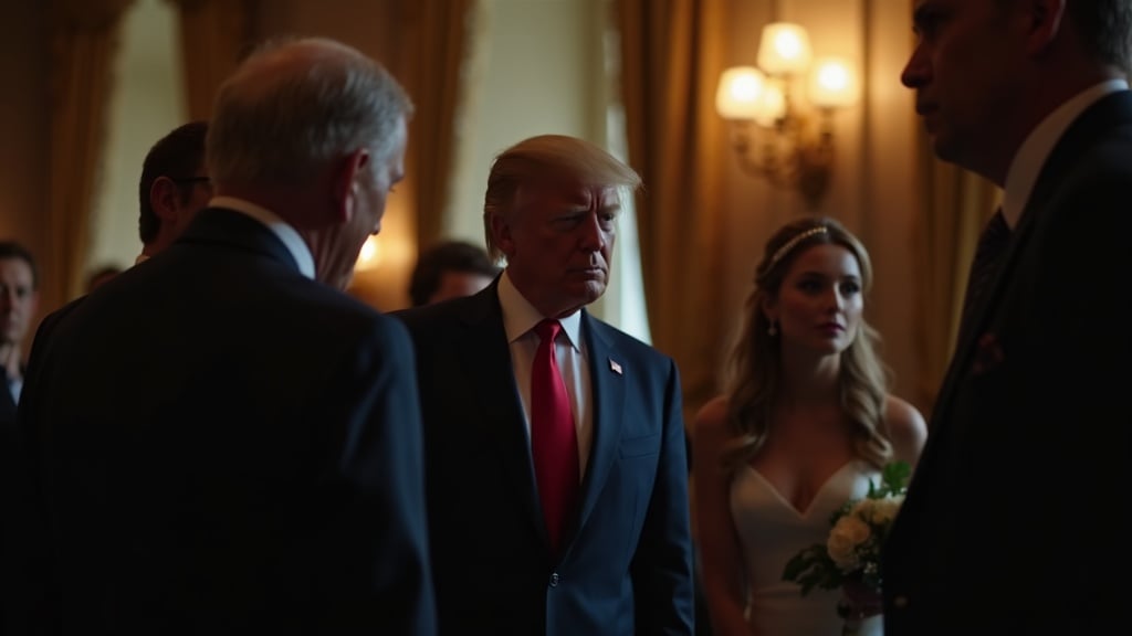 Donald Trump avoids son's wedding amid Iran deal chaos